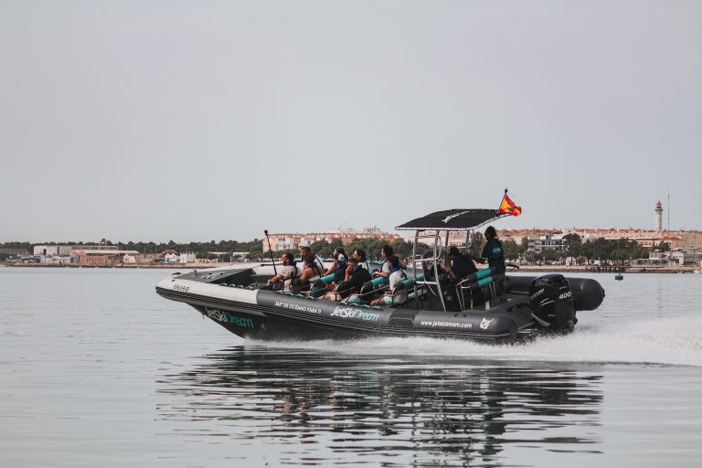 Huelva: Costa de la Luz zonsondergangtour in speedboot