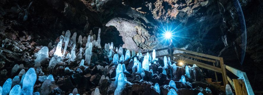 Reykjavik: Lava Cave, Hot Springs, and Waterfalls Tour