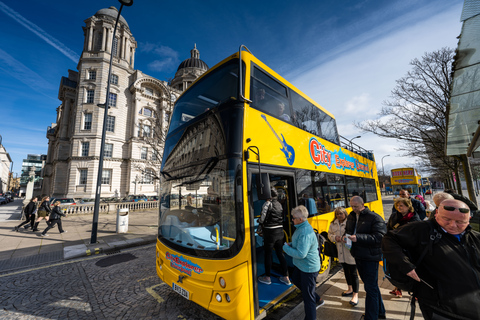 Liverpool: Sightseeing-Flussfahrt & Hop-On-/Hop-Off-Bustour