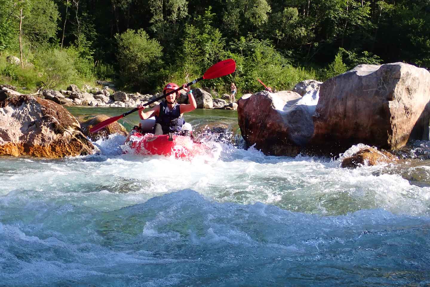From Bovec: Whitewater kayaking on the Soča River