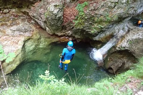 Ab Bovec: Canyoning am Wildbach Sušec im Soča-Tal
