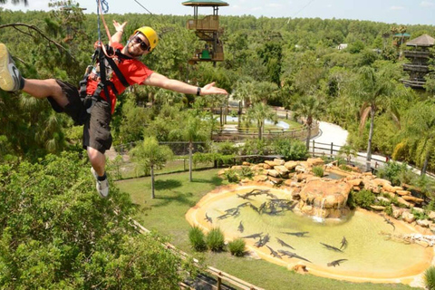 Orlando: Gatorland Zipline Adventure z całodniowym wstępem do parku