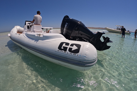 Hurghada: Giftun Island Orange Bay Speedboat Cruise &amp; LunchPrivate Speedboat Cruise to Orange Bay with Snorkeling