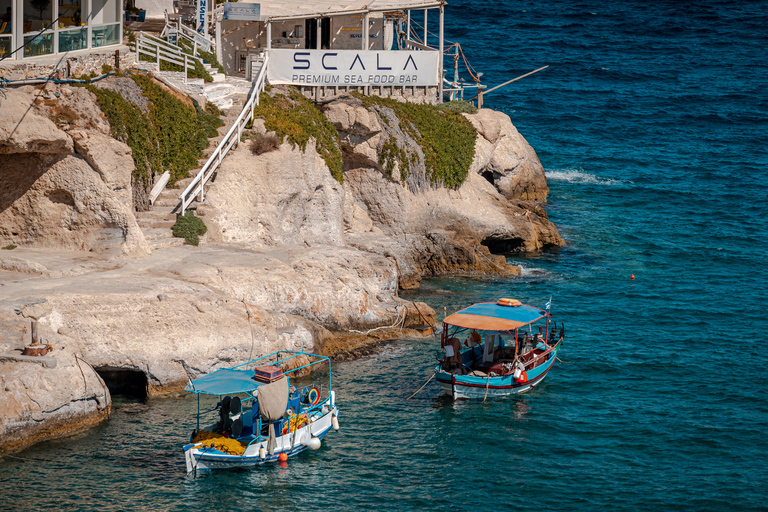 From Heraklion: Day Trip to Matala Hippie Beach and Caves Pickup from Sissi