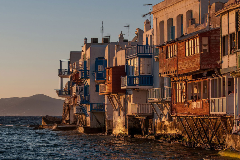 Mykonos: Crucero por Rhenia y la Pequeña Venecia con aperitivos y bebidas