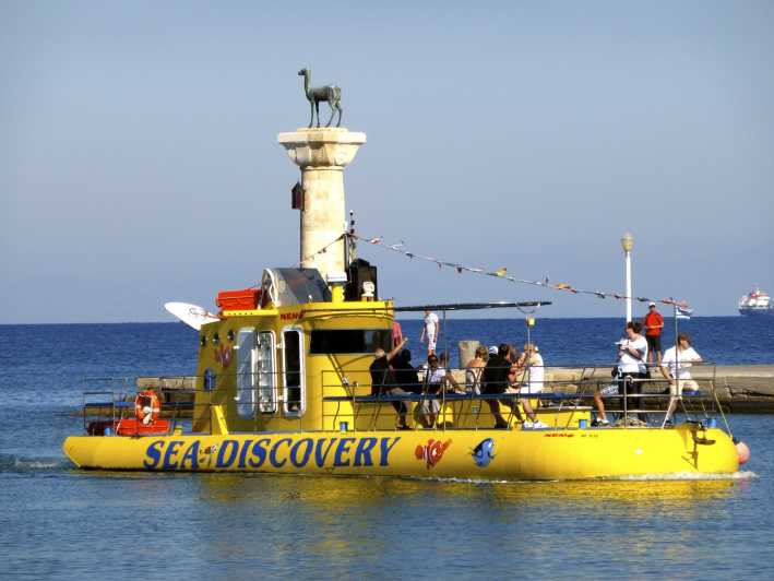 Città di Rodi: crociera in sottomarino giallo con vista subacquea