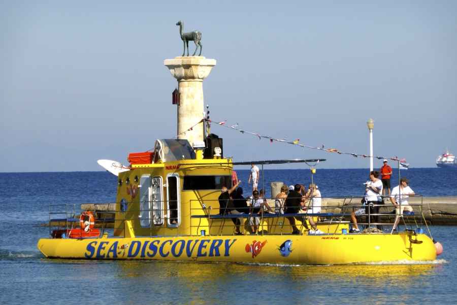 Rhodos-Stadt: Gelbe U-Boot-Fahrt mit Unterwasserblick. Foto: GetYourGuide