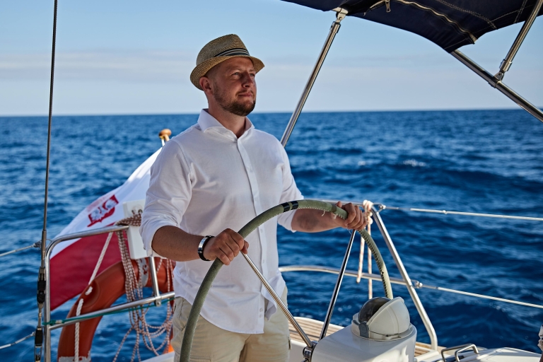 Z Puerto de Mogán: prywatna wycieczka żeglarska i nurkowanie z rurką