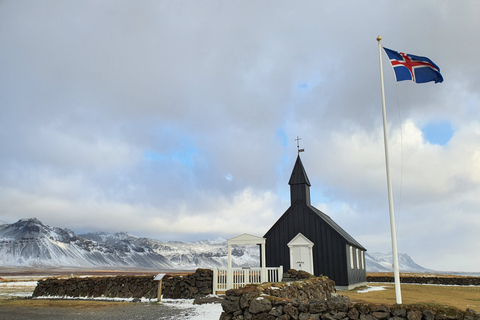 Reykjavik: tour de 2 días de SnæfellsnesTour con estadía en hotel