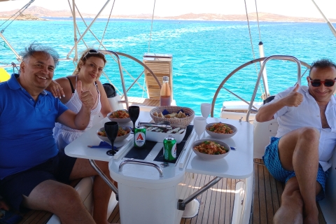 Mykonos: Delos und Rhenia Inselrundfahrt mit Schwimmen und griechischem Essen