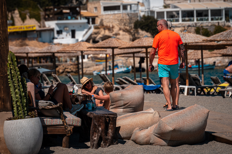 From Heraklion: Day Trip to Matala Hippie Beach and Caves Pickup from Sissi