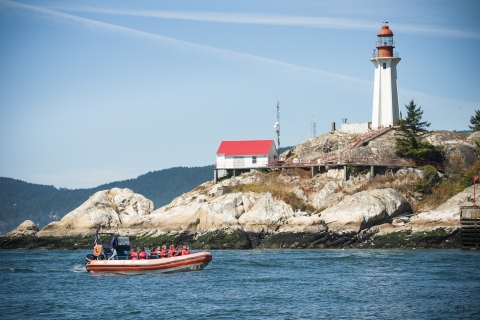 Vancouver : Visite en bateau des fjords de Howe Sound, des grottes marines et de la faune sauvageVancouver : Visite du fjord avec navette