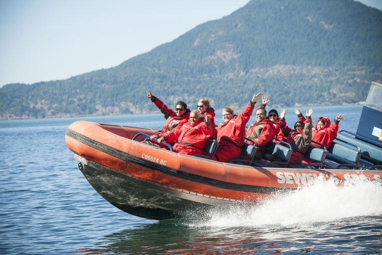 Vancouver : Visite en bateau des fjords de Howe Sound, des grottes marines et de la faune sauvageVancouver : Visite du fjord avec navette
