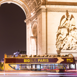 Paris: Big Bus Hop-on Hop-off Tour & Panoramatour bei Nacht