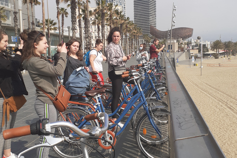 Ongebruikelijke fietstocht door Barcelona in het Frans