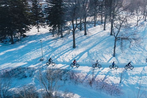 Quebec City: Old Quebec Guidad Fat Bike Tour med varm dryck