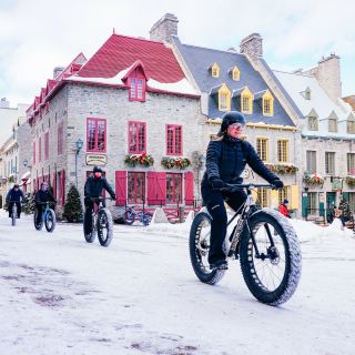 Quebec City: Old Quebec Guided Fat Bike Tour with Hot Drink