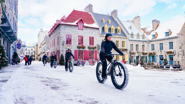 Visit Quebec City Old Quebec Guided Fat Bike Tour with Hot Drink in Quebec City