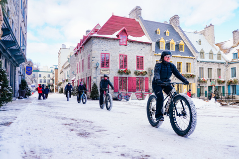 Quebec City: Geführte Fat Bike Tour durch die Altstadt von Quebec mit heißem Getränk