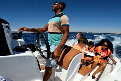 Ab Hurghada: Quad-Safari & Schnellboot-Tour mit EssenAb Hurghada: Quad-Safari & Schnellboot-Tour mit Abholung