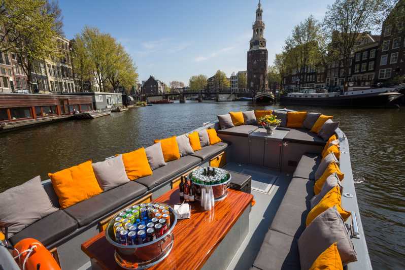 amsterdam canal cruise with beer