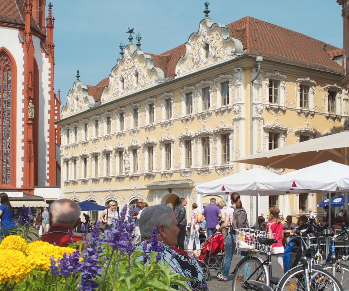 Würzburg: tour guidato a piedi con vino della Franconia
