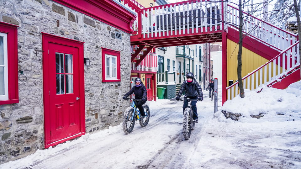 Fat biking activities and Winter Wear Rental in Quebec City