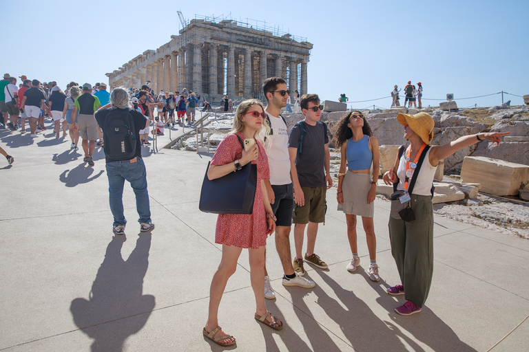 Depuis le port de croisière: visite de l’Acropole et d’AthènesVisite guidée sans billets d'entrée pour les citoyens de l'UE