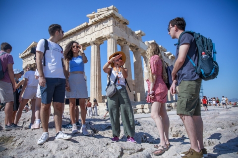 Visite guidée de l'Acropole, de Plaka et de l'ancienne Agora sans billetsPour les citoyens non-européens: Visite guidée sans billets d'entrée