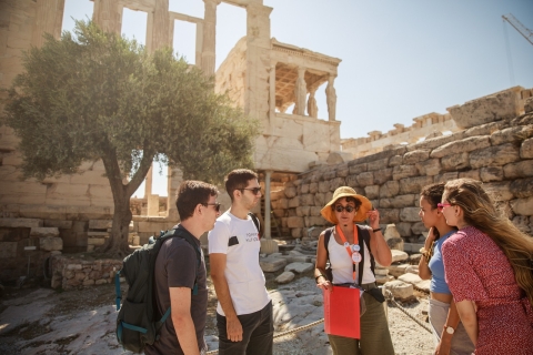 Wycieczka z przewodnikiem po Akropolu, Place i starożytnej agorze bez biletówDla obywateli spoza UE: wycieczka z przewodnikiem bez biletów wstępu