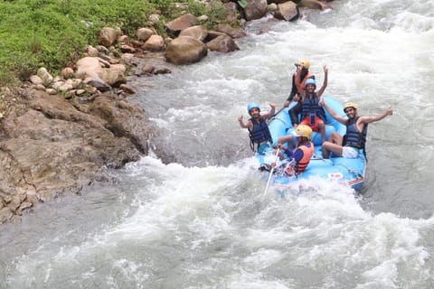Phuket: Monkey Cave, Water Rafting, Zipline & ATV with lunch