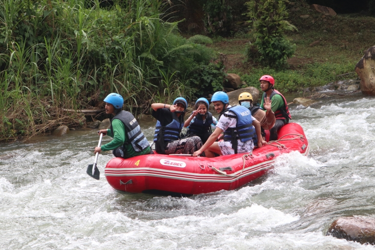 Phuket Adventure: Monkey Cave, Rafting, Zip Line & Waterfall Tour without ATV