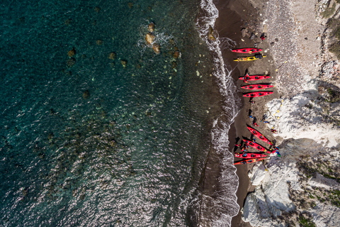 Santorini: kayak de mar y snorkel con almuerzoOpción sin recogida en el hotel