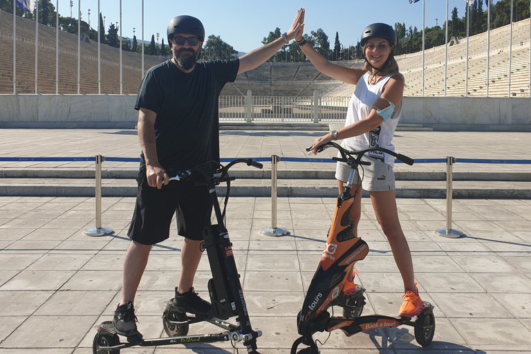 Visite de l'Acropole et points forts d'Athènes en vélo électrique Trikke