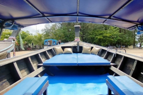 Krabi: bateau privé de luxe à longue queue vers l'île de HongKrabi: excursion privée en bateau à longue queue l'après-midi au coucher du soleil