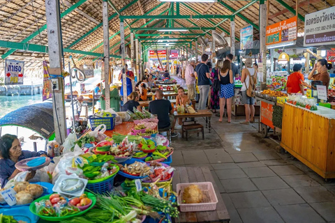 Damnoen Saduak + Amphawa + Mer flytande marknad: Privat bil