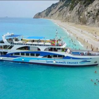 Nydri: Ionian Islands Full-day Boat Cruise with Swim Stops