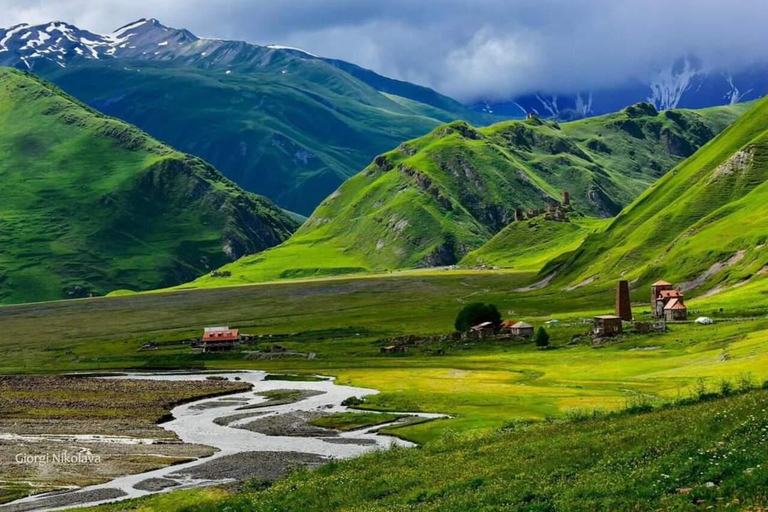 Kazbegi: Dariali Monastery, Gveleti Waterfall & Gergeti Tour