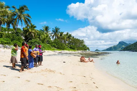 Fidji : Excursion d'une journée au Barefoot Kuata Resort avec déjeuner