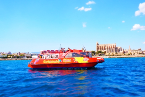 Palma de Mallorca: Hop-on Hop-off Tickets mit BootstourUltimatives Erlebnis mit Eintritt in die Kathedrale von Palma
