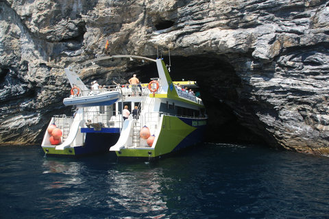 Från rosor: Cap Norfeu Boat Cruise &amp; SwimmingFrån Roses: Cap Norfeu båtkryssning och simning