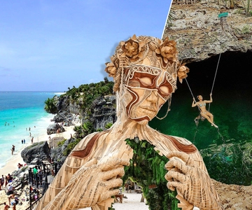 Tulum: Mayan Ruins, Statue Ven a la luz, and 4 Cenotes Tour