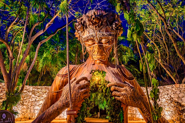 Tulum: Mayaruiner, statyn Ven a la luz och 4 Cenotes TourTulum: Mayaruinerna, Statue Ven a la luz och 4 Cenotes Tur