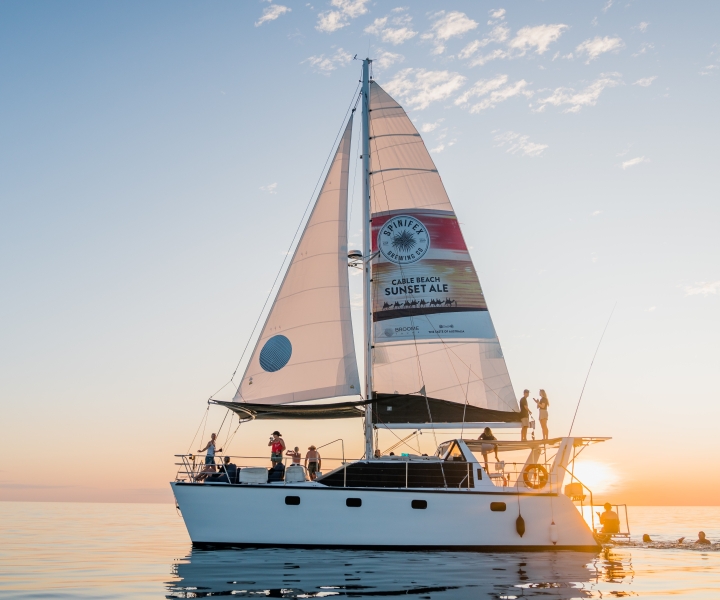 Broome: Catamaran Sunset Cruise with Canapes