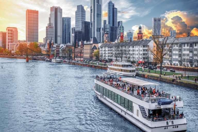 Frankfurt: privéwandeling met ontspannende cruise4-uur durende rondleiding