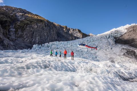 Franz Josef : Demi-journée d'excursion en hélicoptère et de randonnée sur les glaciers