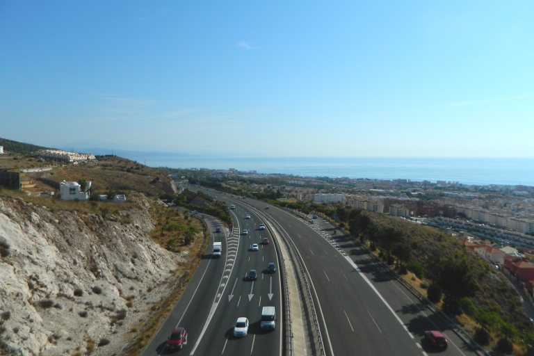 Costa del Sol: privé enkele reis transfer van/naar de luchthaven van MalagaVan Malaga Airport naar Gibraltar, San Roque of La Linea