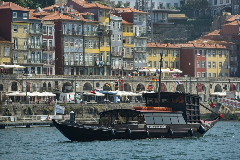 Oporto: crucero por los puentes y visita opcional World of DiscoveriesCrucero de puentes de 50 minutos en un barco tradicional Rabelo