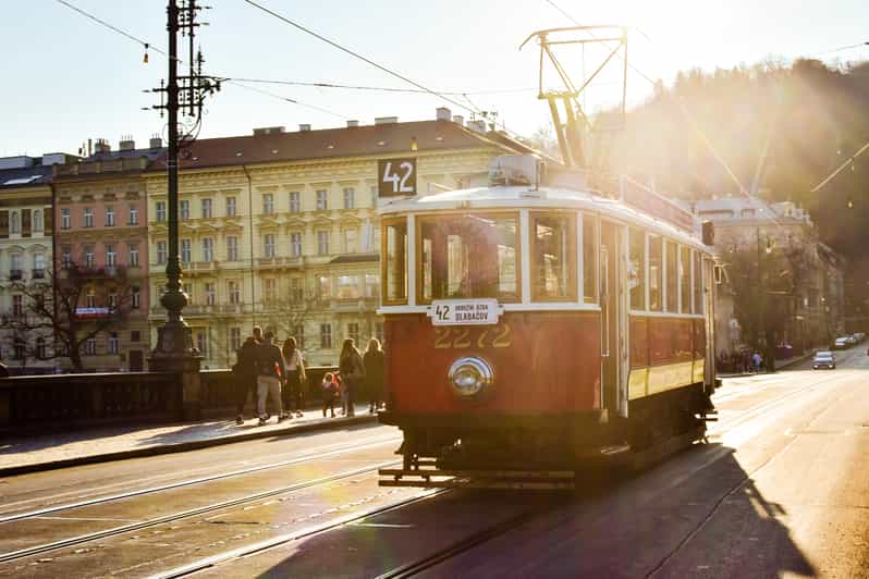 Prague billet de tramway historique à arrêts multiples pour la ligne