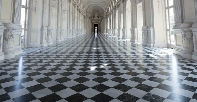 Galleria grande, Royal Palace of Venaria Reale, Italy Stock Photo